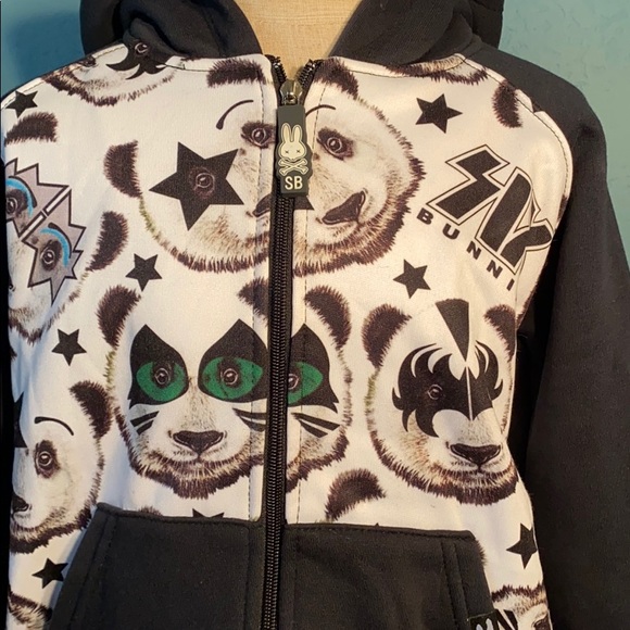 Kids zipper hoodie Six Bunnies size 8 years - Picture 2 of 6